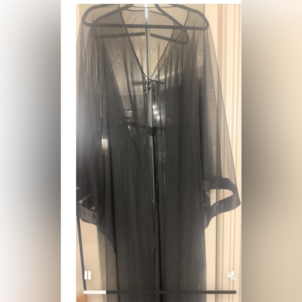 Sexy & Sophisticated Draping Sheer Robe OR dress cover!